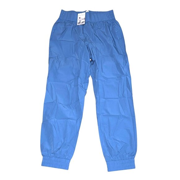 Halara High Waisted Elastic Waistband Hiking Joggers Sz Medium Petite Blue Pants - Picture 4 of 10